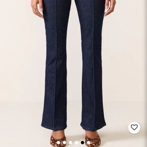 SPANX Dark Indigo Micro Flare Jeans Size Large